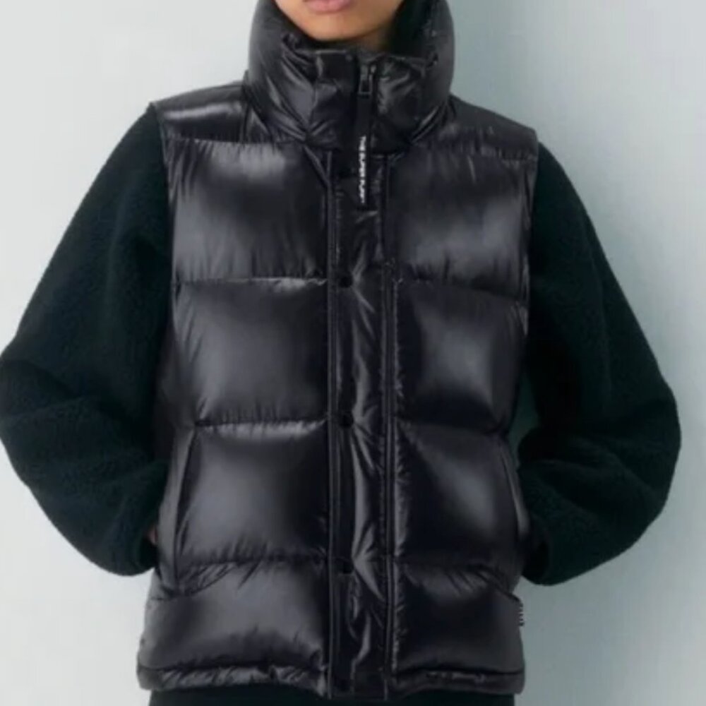Aritzia Black Puffer Vest